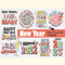 New Year Retro PNG Sublimation Bundle.png