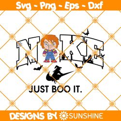 Nike Just Boo It x Baby Chucky Svg, Nike Just Boo It Svg, Baby Chucky Svg, Horror Character Halloween Svg