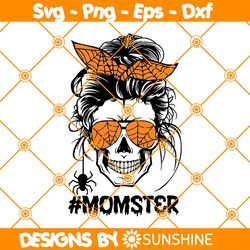 Skull Momster SVG, Momster SVG, Gift for mama Svg, Gift For Halloween SVG, File For Cricut