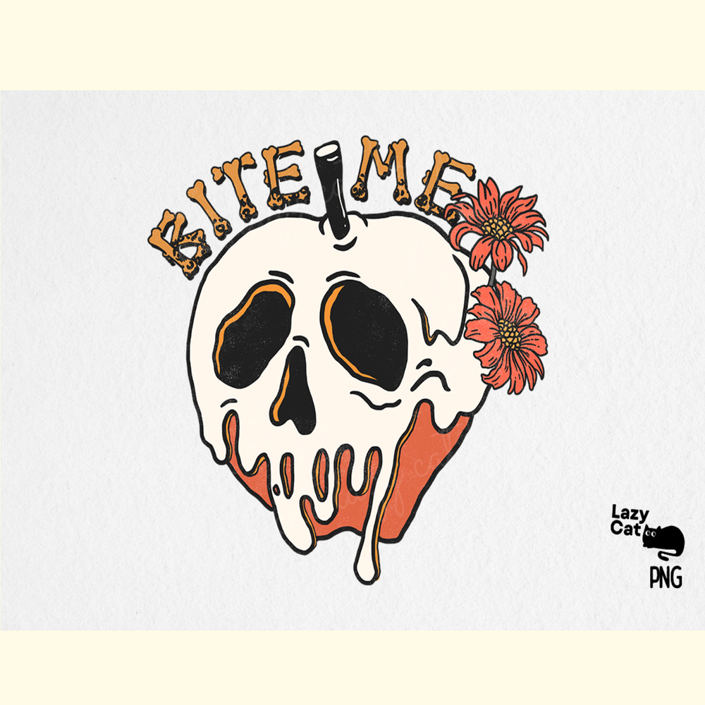 Poison Apple Skull Halloween Sublimation.png