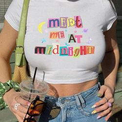 meet me at midnight crop top, shirt taylor