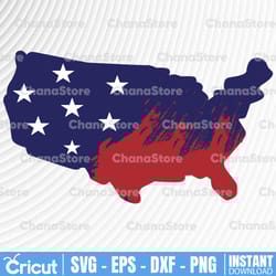 american usa flag sublimation design | america us map png | digital download | printable art | 4th of july independence