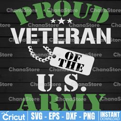 proud veteran of the us army  svg file military svg veteran svg us veteran svg 4th of july svg, independence day svg
