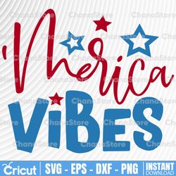merica - 'merica - fourth of july design - svg cutting file for cutting machines - svg, eps, png, & jpg