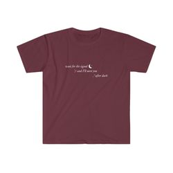 taylor swift evermore shirt, "wait for the signal and i'll meet you after dark" willow lyric, the eras tour merch, witch