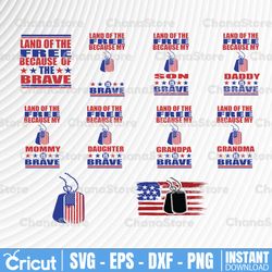 4th of july bundle svg, patriotic svg, patriotic bundle svg, god bless america svg, america svg, land of the free