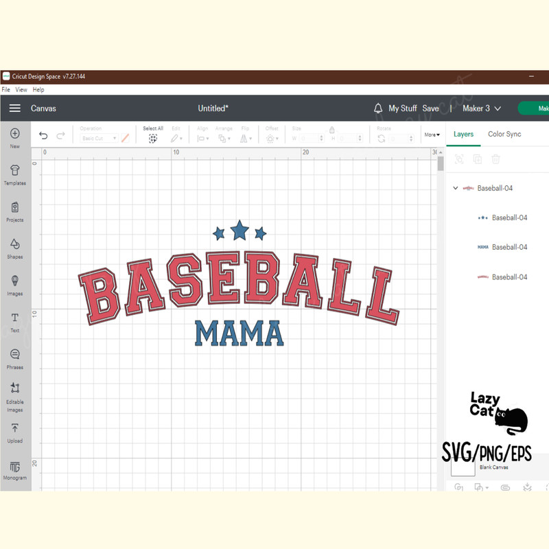 Retro Baseball Mama SVG Design_ 4.png