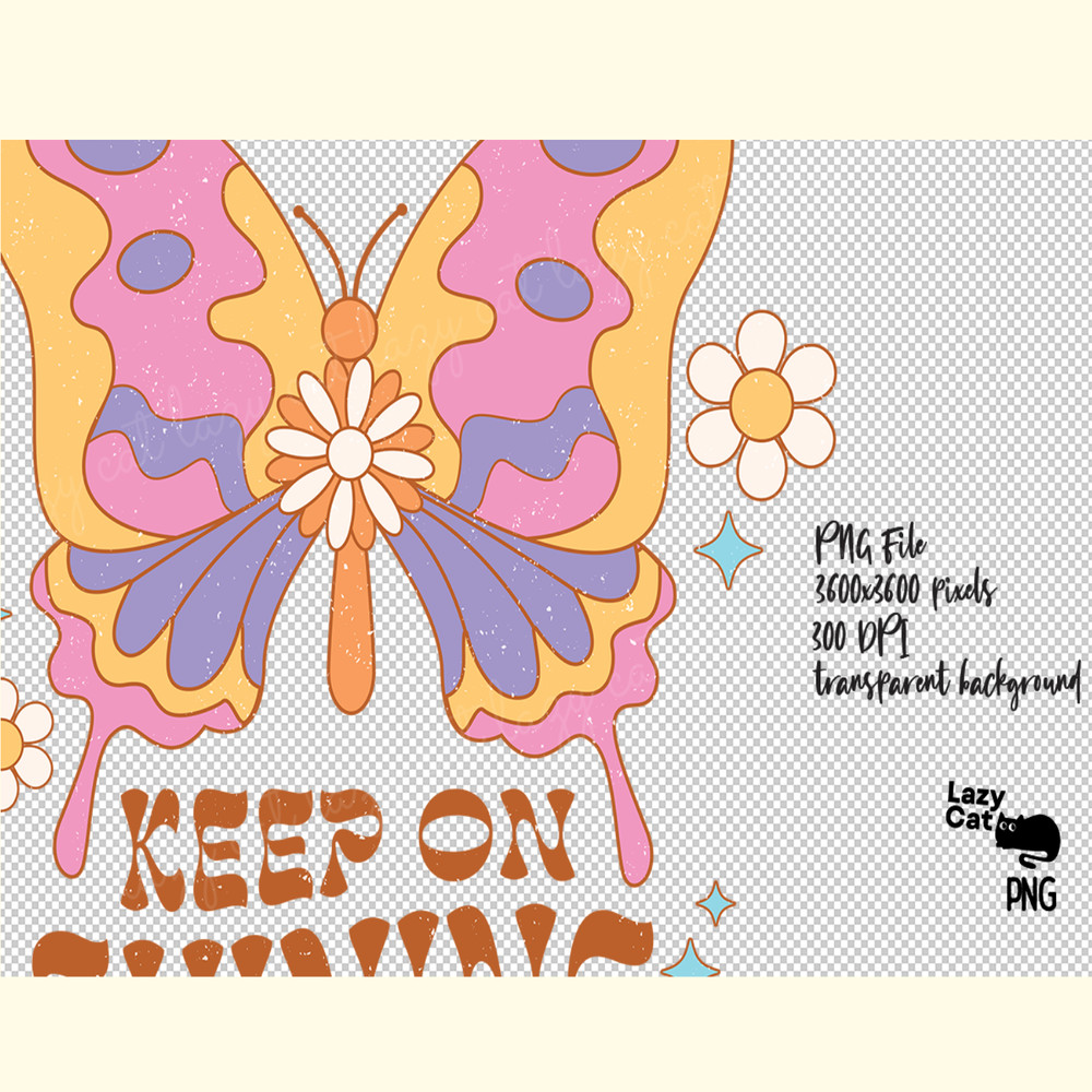 Retro Butterfly Quote PNG Sublimation_ 0.png