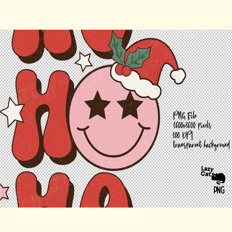 Retro Christmas Ho Ho Ho Sublimation_ 0.png