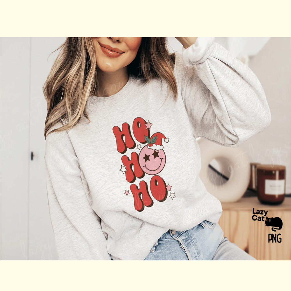 Retro Christmas Ho Ho Ho Sublimation_ 2.png