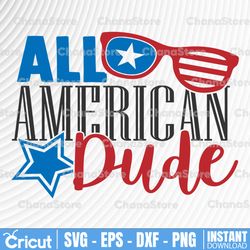 all american dude svg cut file, printable vector clip art , 4th of july shirt print , independence day dude svg