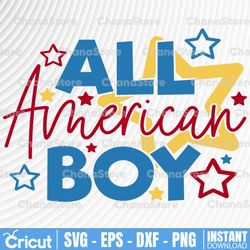 4th of july svg, all american boy svg file, 4th of july shirt iron on design, american svg file, fourth of july svg, sum