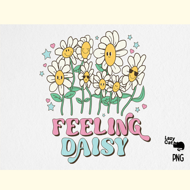 Retro Daisy Quote PNG Sublimation Bundle_ 3.png