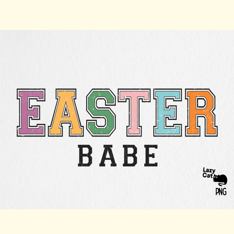Retro Easter Babe PNG Sublimation.png