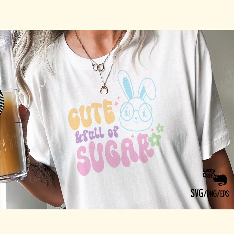 Retro Easter Bunny Quote SVG Design_ 0.png