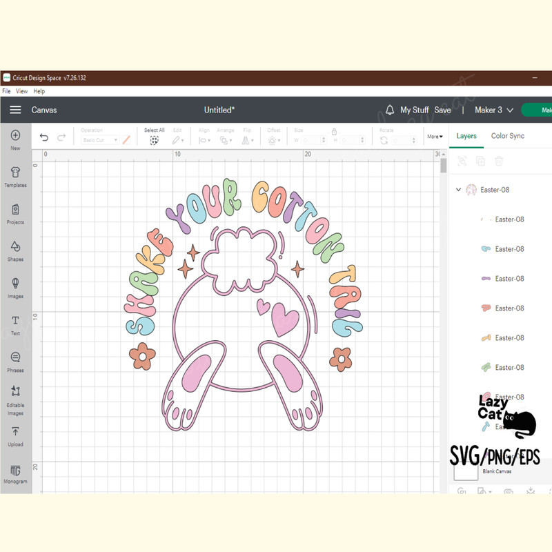 Retro Easter Bunny SVG Design_ 4.png