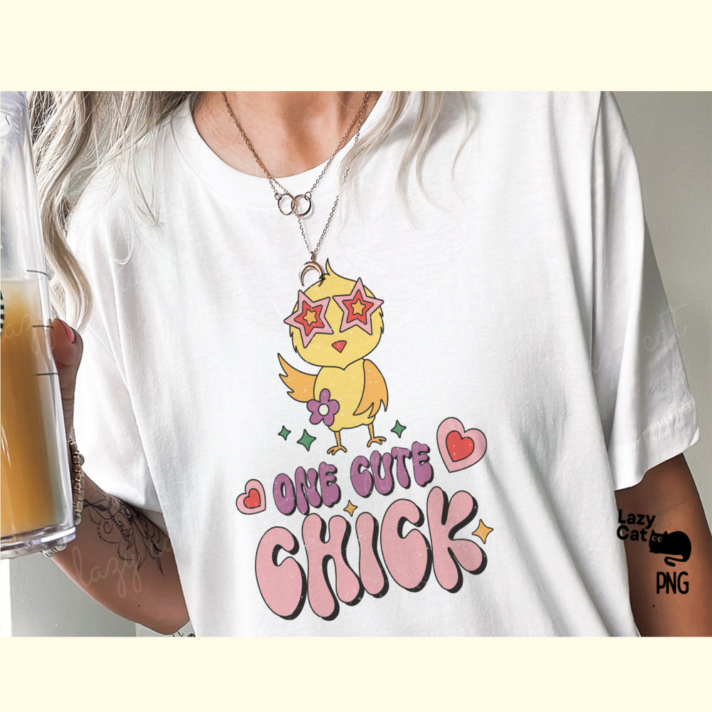 Retro Easter Chick PNG Sublimation_ 1.png
