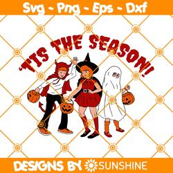 Cartoon Tis the season Svg, Halloween Characters Svg, Trick Or Treat SVG, File for Cricut