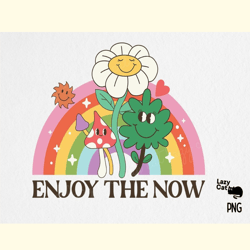 retro flower quote png sublimation