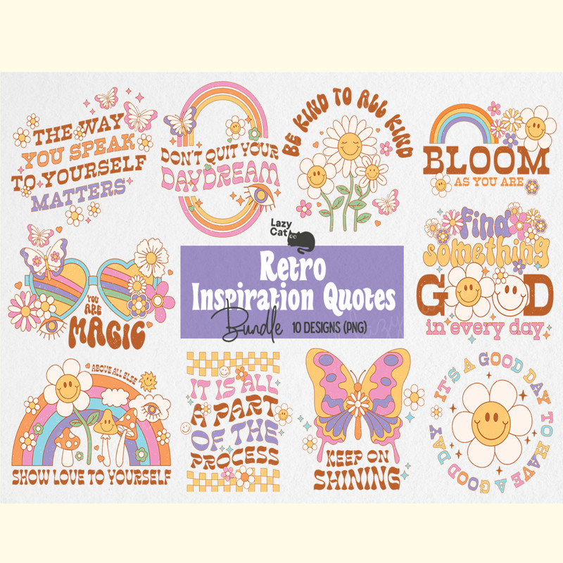 Retro Flower Quotes Sublimation Bundle.png