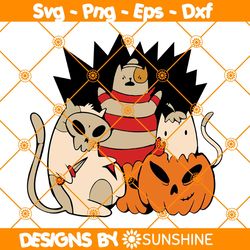 Friends Scary Halloween Svg, Halloween Cats Squad Svg, Pumpkin Spooky Svg, Halloween Spooky Season Svg, File For Cricut