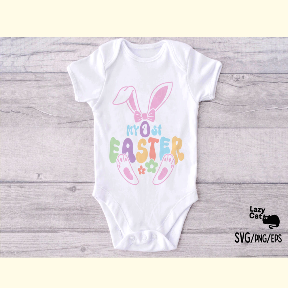 Retro My 1st Easter SVG Design_ 0.png