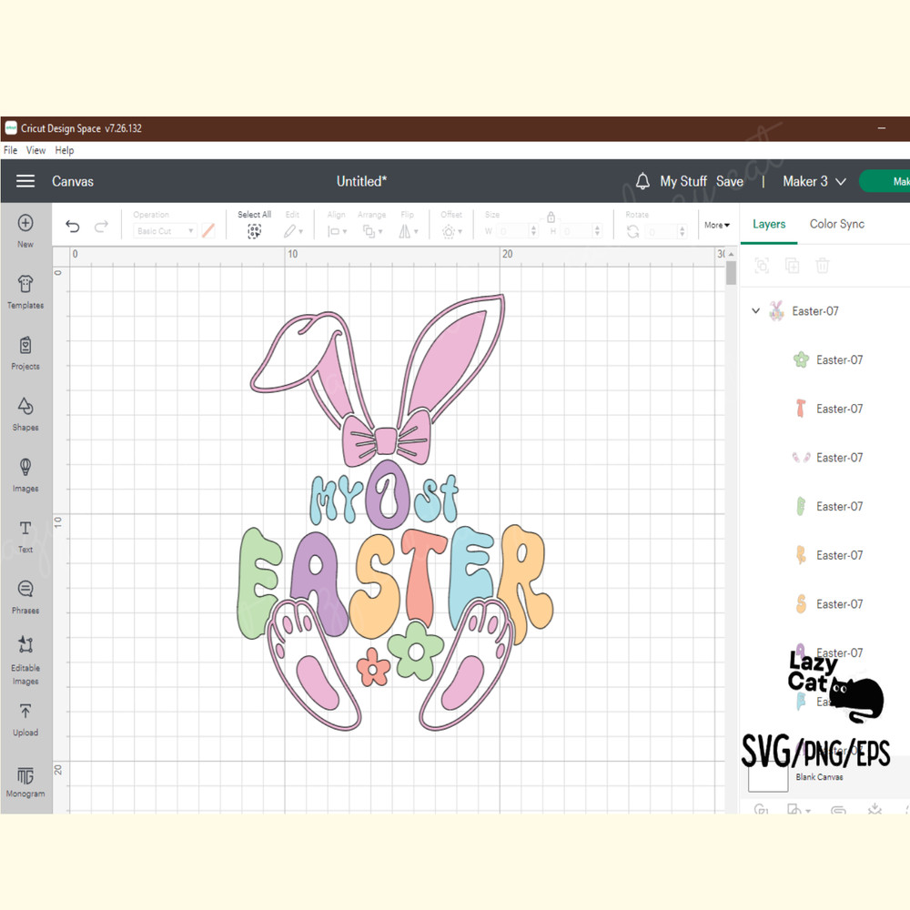 Retro My 1st Easter SVG Design_ 1.png