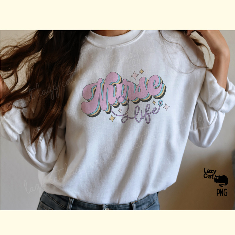 Retro Nurse Life PNG Sublimation_ 2.png