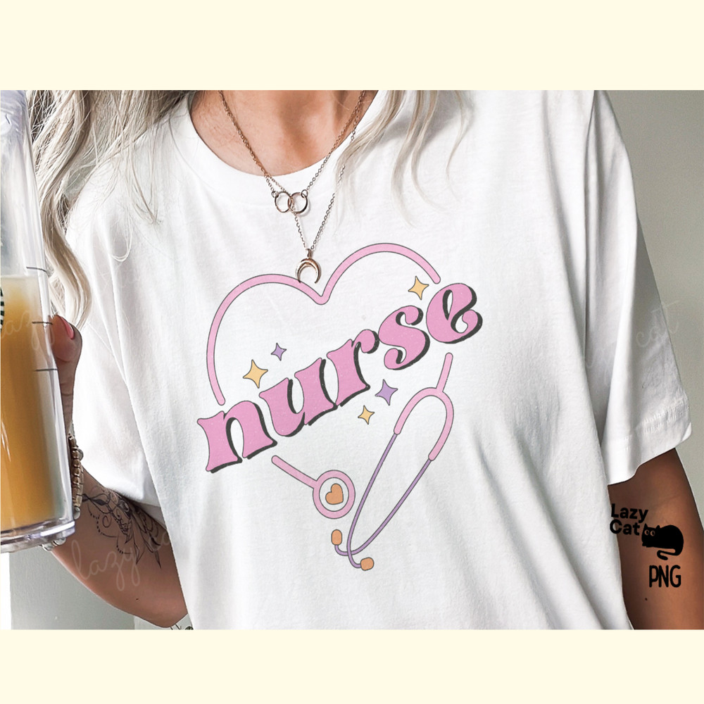 Retro Nurse Love PNG Sublimation_ 1.png