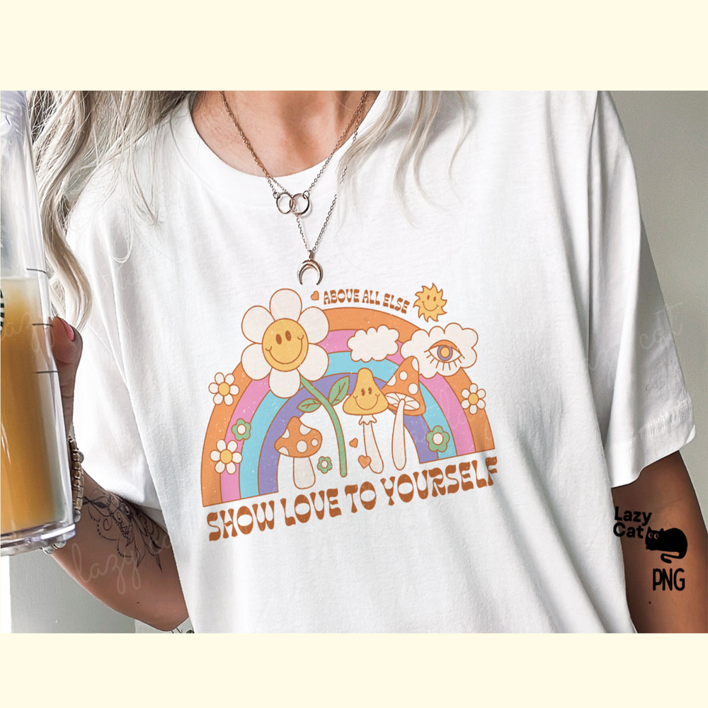 Retro Rainbow Quote PNG Sublimation_ 1.png