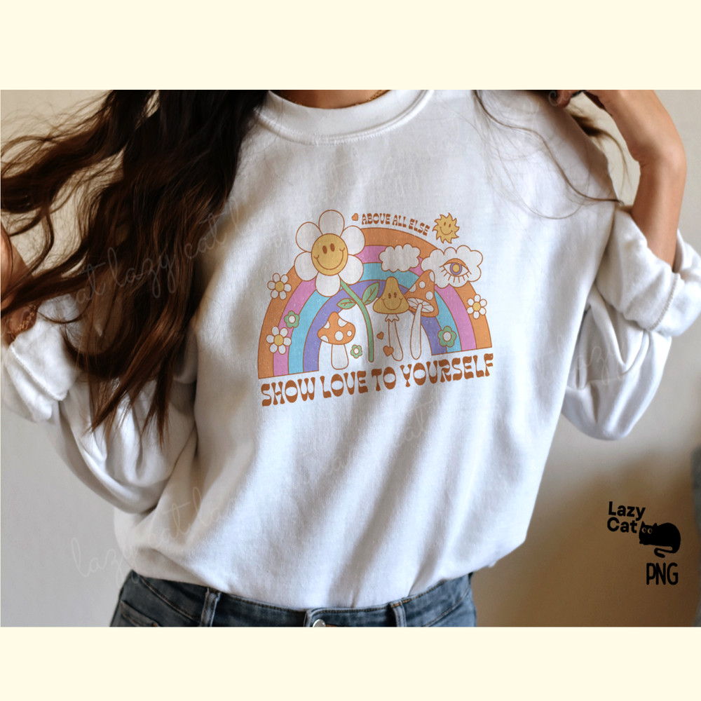 Retro Rainbow Quote PNG Sublimation_ 2.png