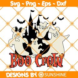 Boo Crew Svg, Ghost Castle Disney SVg, Disney Halloween Svg, File for Cricut