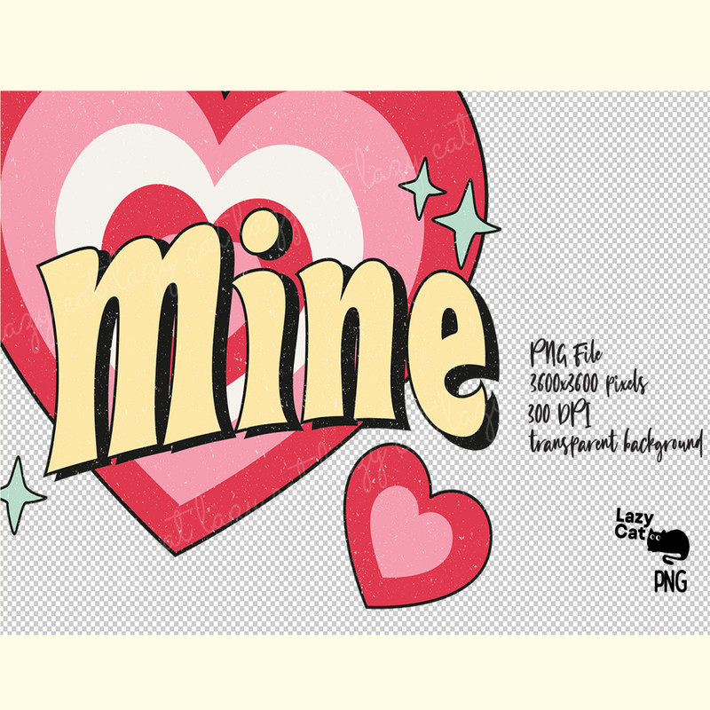 Retro Valentines Day Sublimation Be Mine_ 0.png