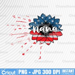 personalized names nana with children sunflower and arrow usa, personalized svg, grandma mimi gigi ,cricut