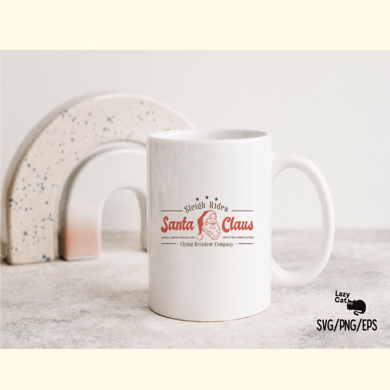 Santa Claus Christmas Sign SVG Design_ 2.png
