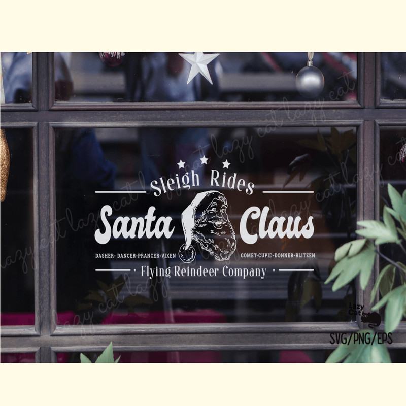 Santa Claus Christmas Sign SVG Design_ 3.png