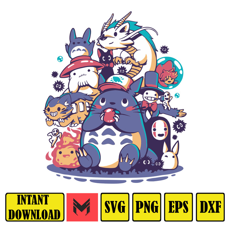 Vintage Ghibli Anime PNG, Ghibli Anime Svg, Studio For Shirt, Mug, Sticker, Clipart, Circus Cutting File, Anime PNG High Quality, Manga SVG.jpg