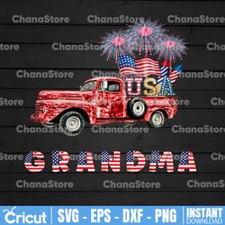 grandma american flag truck png 4th of july sublimation png designs downloads digital download patriotic png