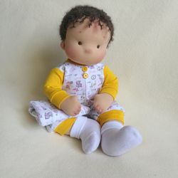 waldorf doll boy to order,steiner doll 15 inch. natural organic personalized doll.