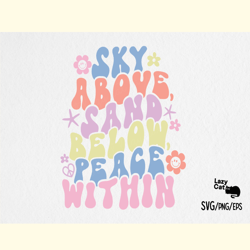 summer groovy beach quote svg design