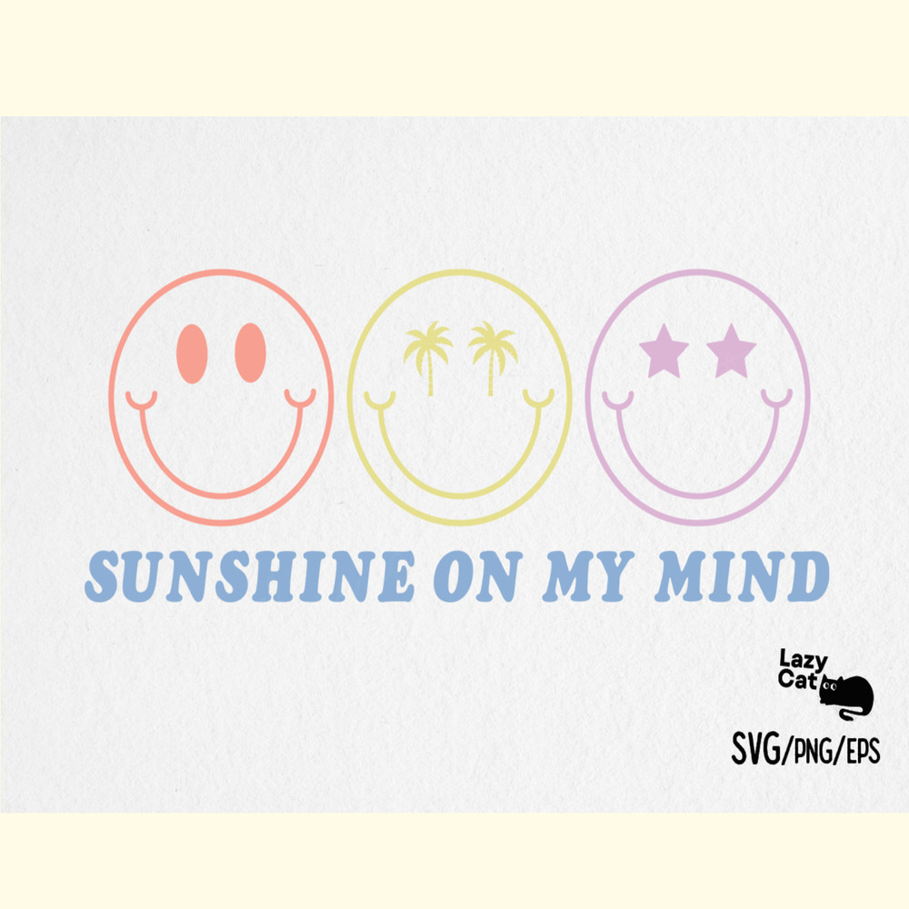 Summer Sunshine Retro Quote SVG Design.png