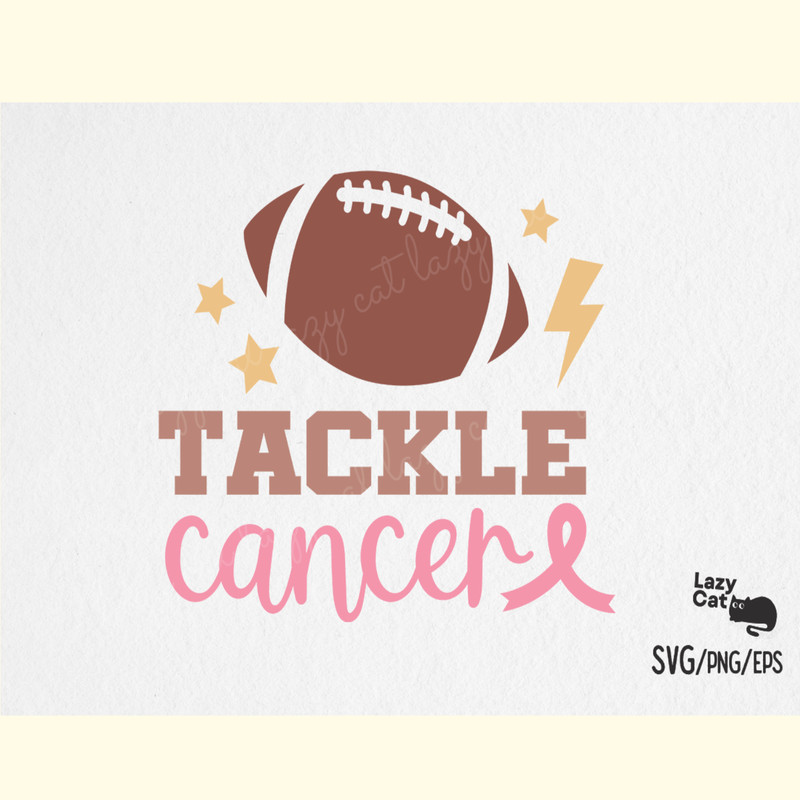 Tackle Breast Cancer Quote SVG Design.png