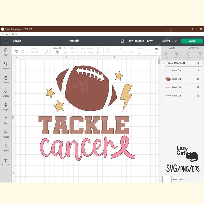 Tackle Breast Cancer Quote SVG Design_ 4.png