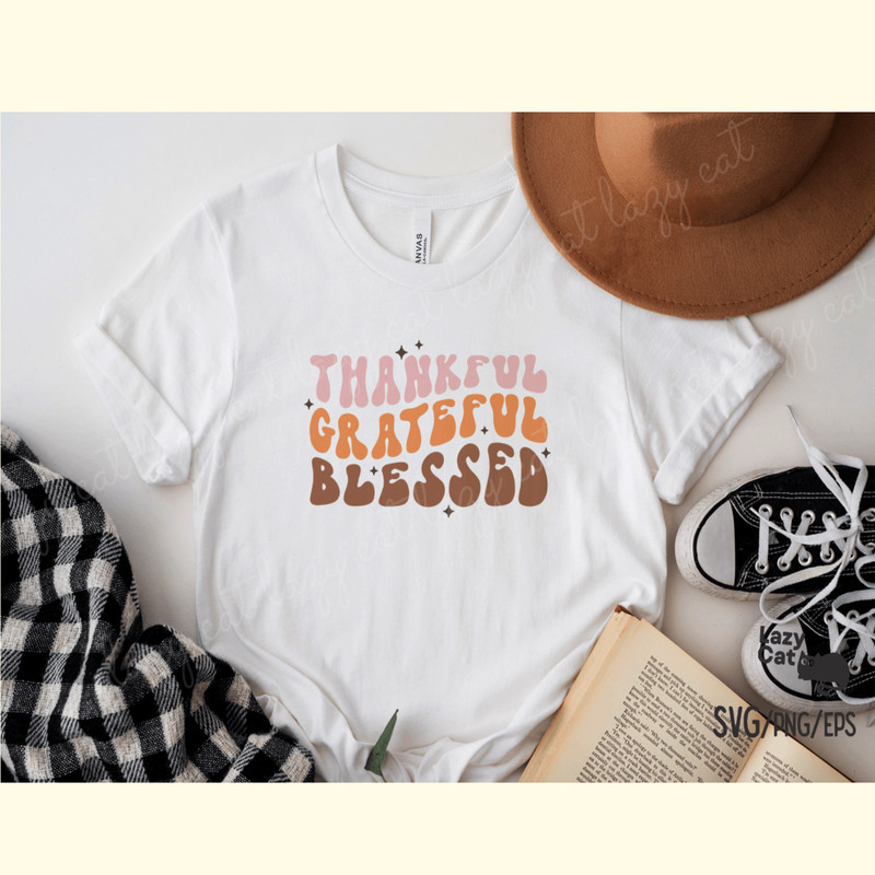 Thankful Grateful Blessed SVG Design_ 0.png