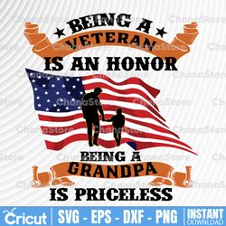 being a veteran is an honor svg- cricut, png sublimation design - digital design - sublimation independence day