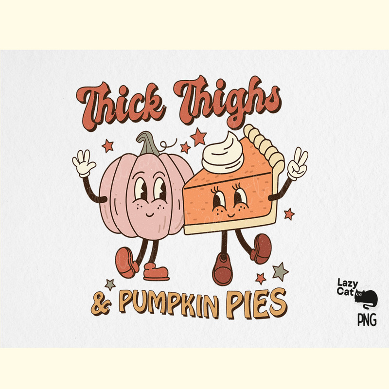 Thanksgiving Pumpkin Pie PNG Sublimation.png