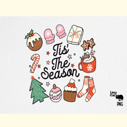 tis the season christmas png sublimation