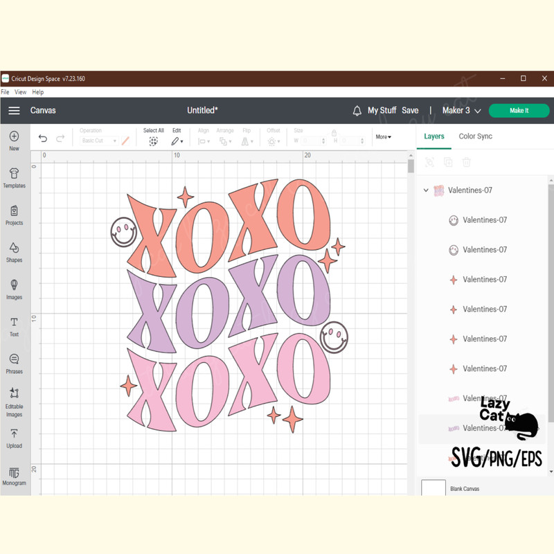 Valentine’s Day SVG XOXO Retro_ 5.png