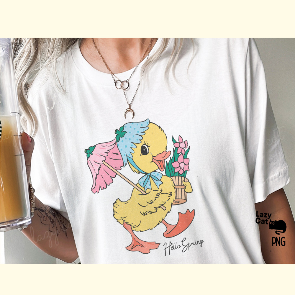 Vintage Easter Little Duck Sublimation_ 1.png