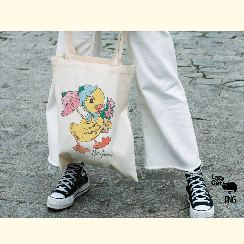 Vintage Easter Little Duck Sublimation_ 3.png